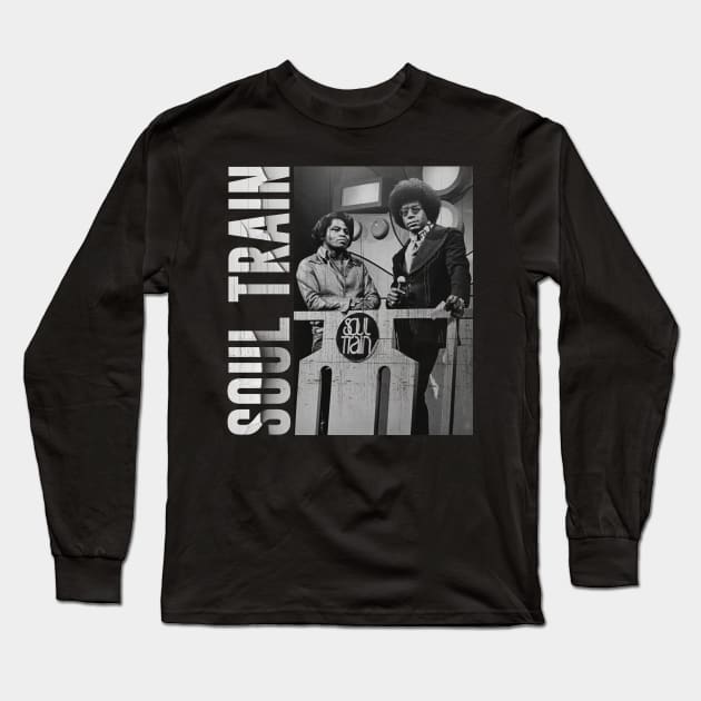 Soul Train // Vintage Distressed Long Sleeve T-Shirt by Sal.Priadi